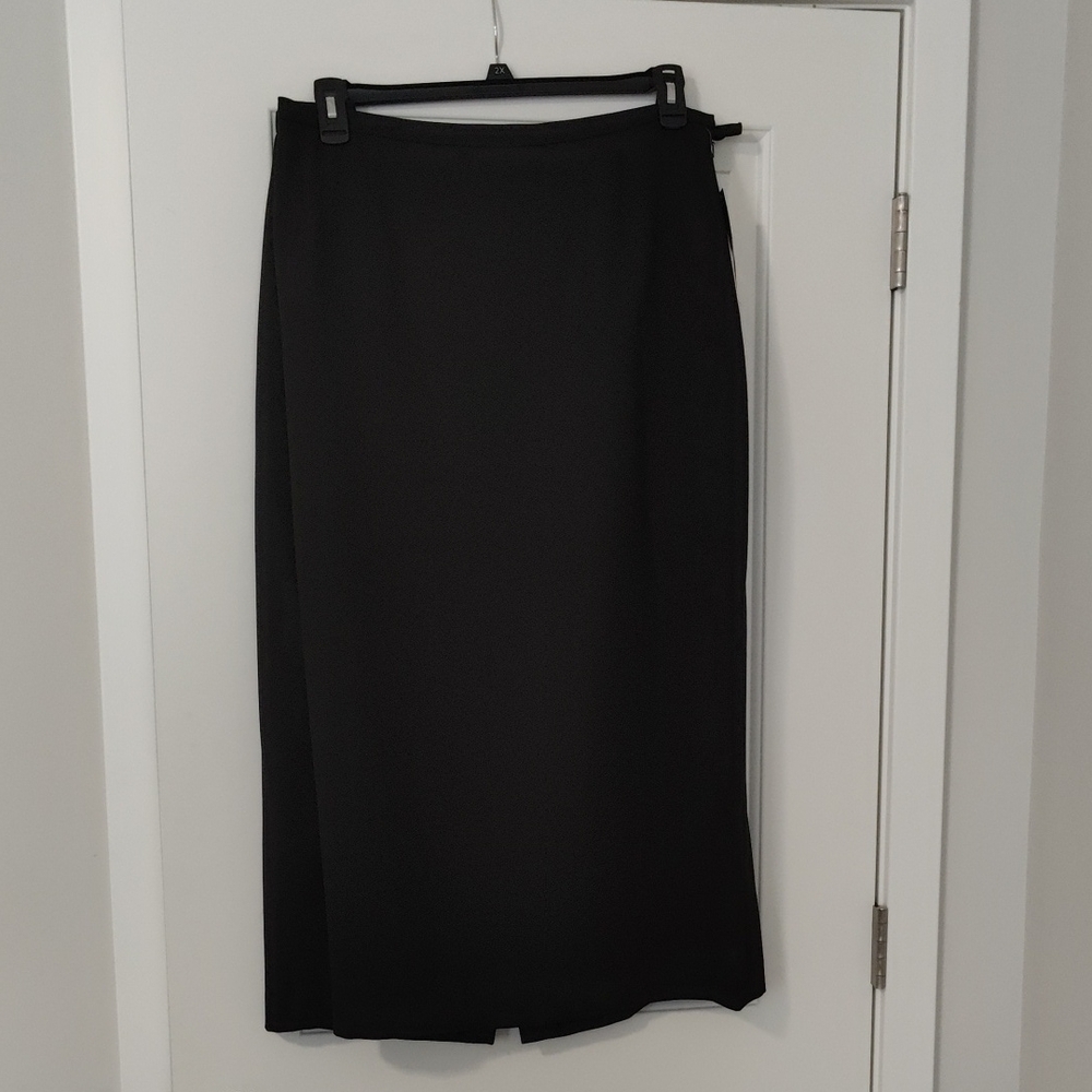 Karen Scott Elegant Black Midi Skirt Plus Size 24W